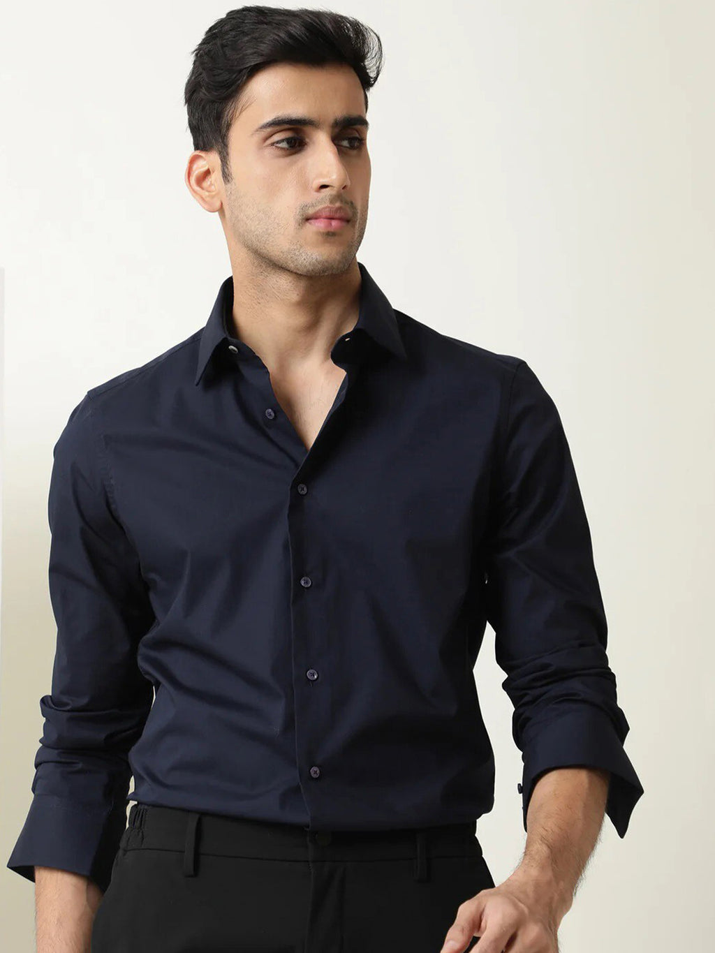 Classic Spread Collar Formal Shirt