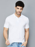 Polo Collar Short Sleeves Cotton T-shirt