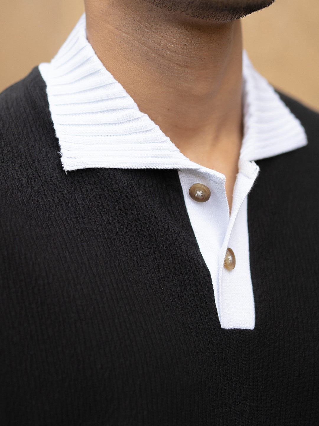 Men Polo Collar T-shirt