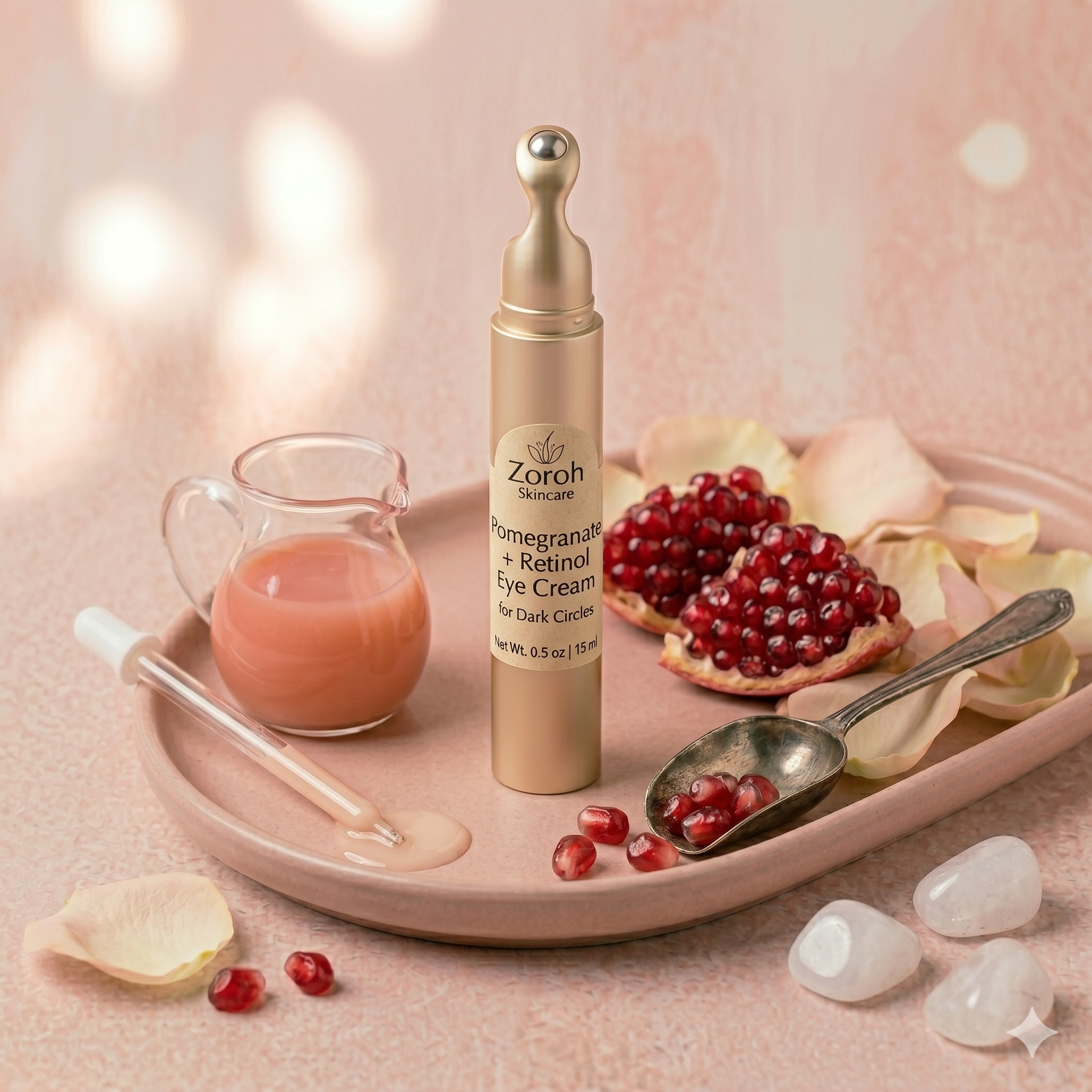 Pomegranate + Retinol Eye Cream for Dark Circles